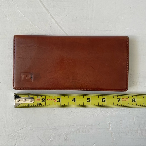 Vintage Fendi Brown Leather Wallet Bifold - Picture 11 of 13